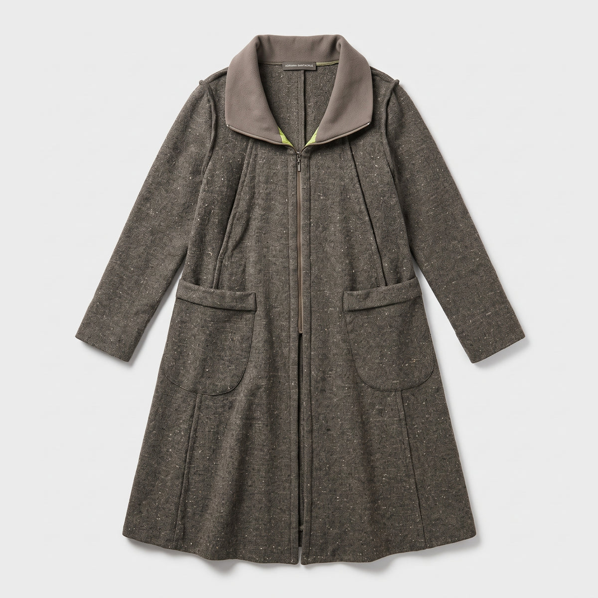 Structured Wool Blend Coat