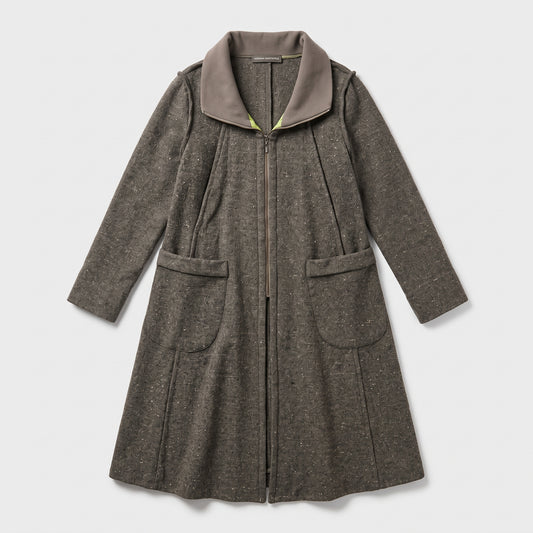 Structured Wool Blend Coat