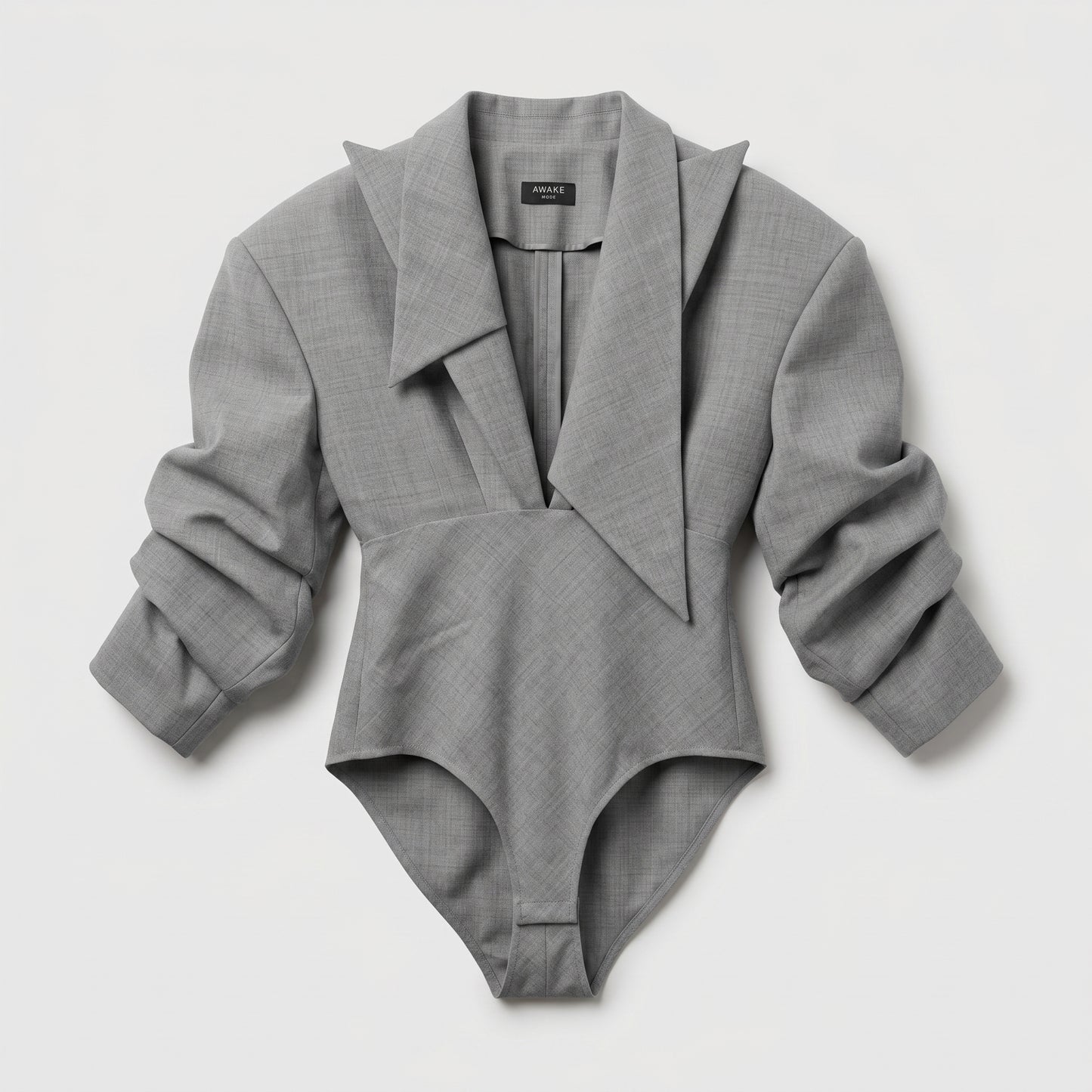 Tailored Grey Blazer Bodysuit