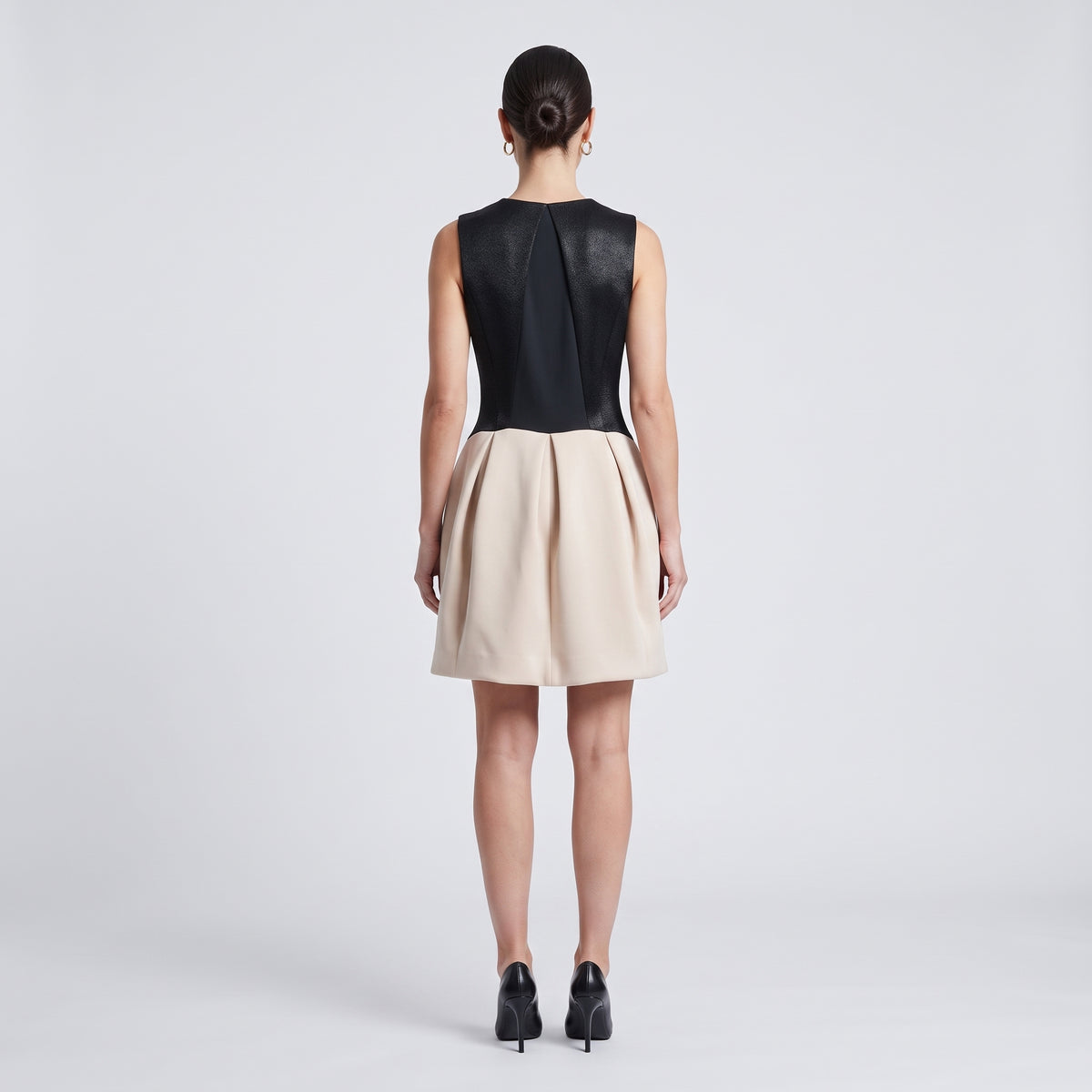 Colorblock Sleeveless Mini Dress