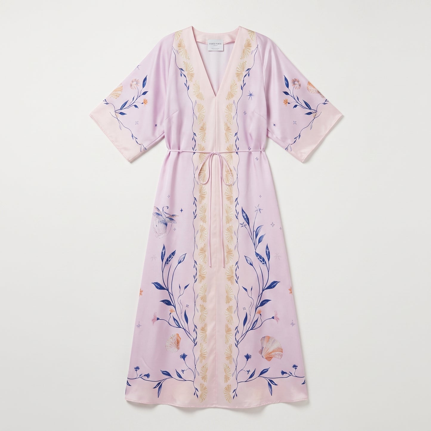 Floral Printed Silk Midi Dress