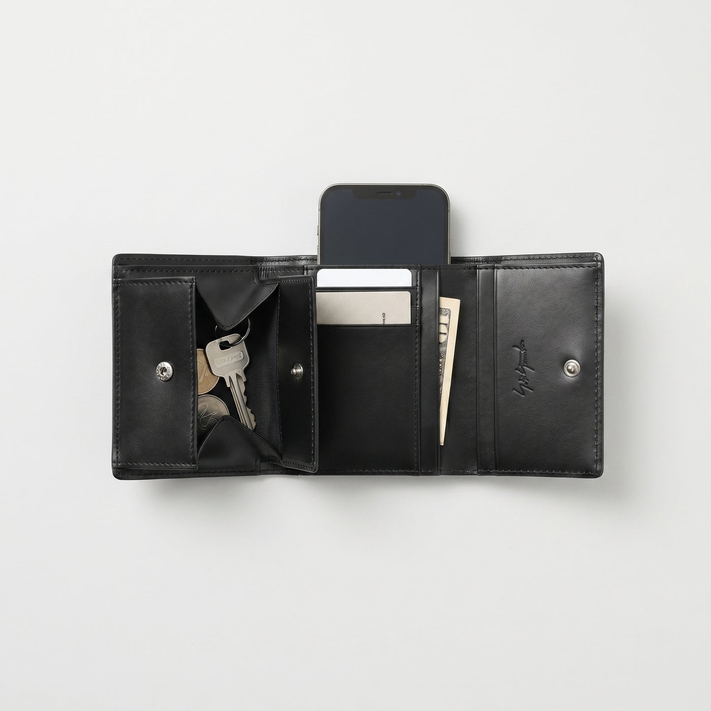 Minimalist Black Leather Wallet