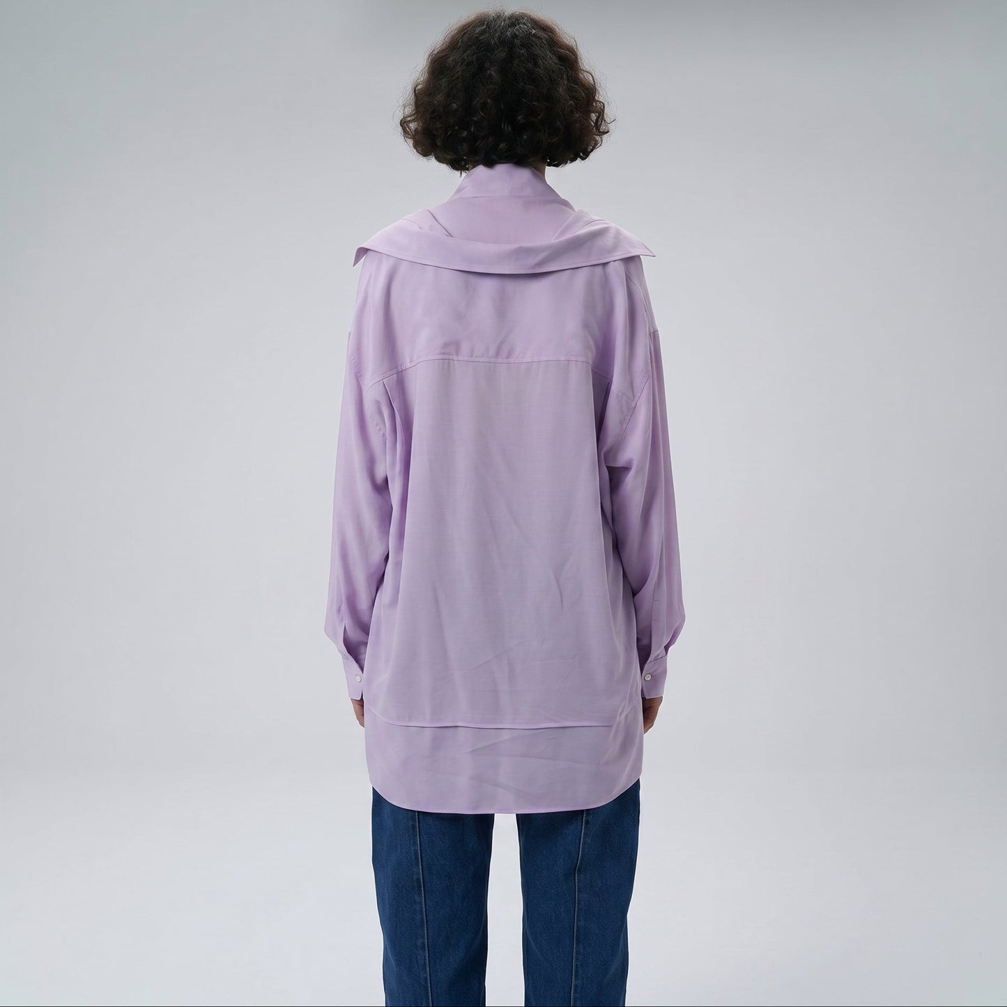 Layered Oversized Lavender Shirt