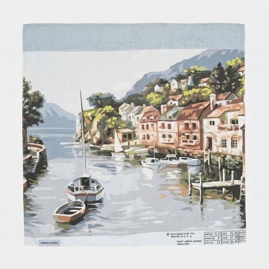 Harbor Print Square Scarf
