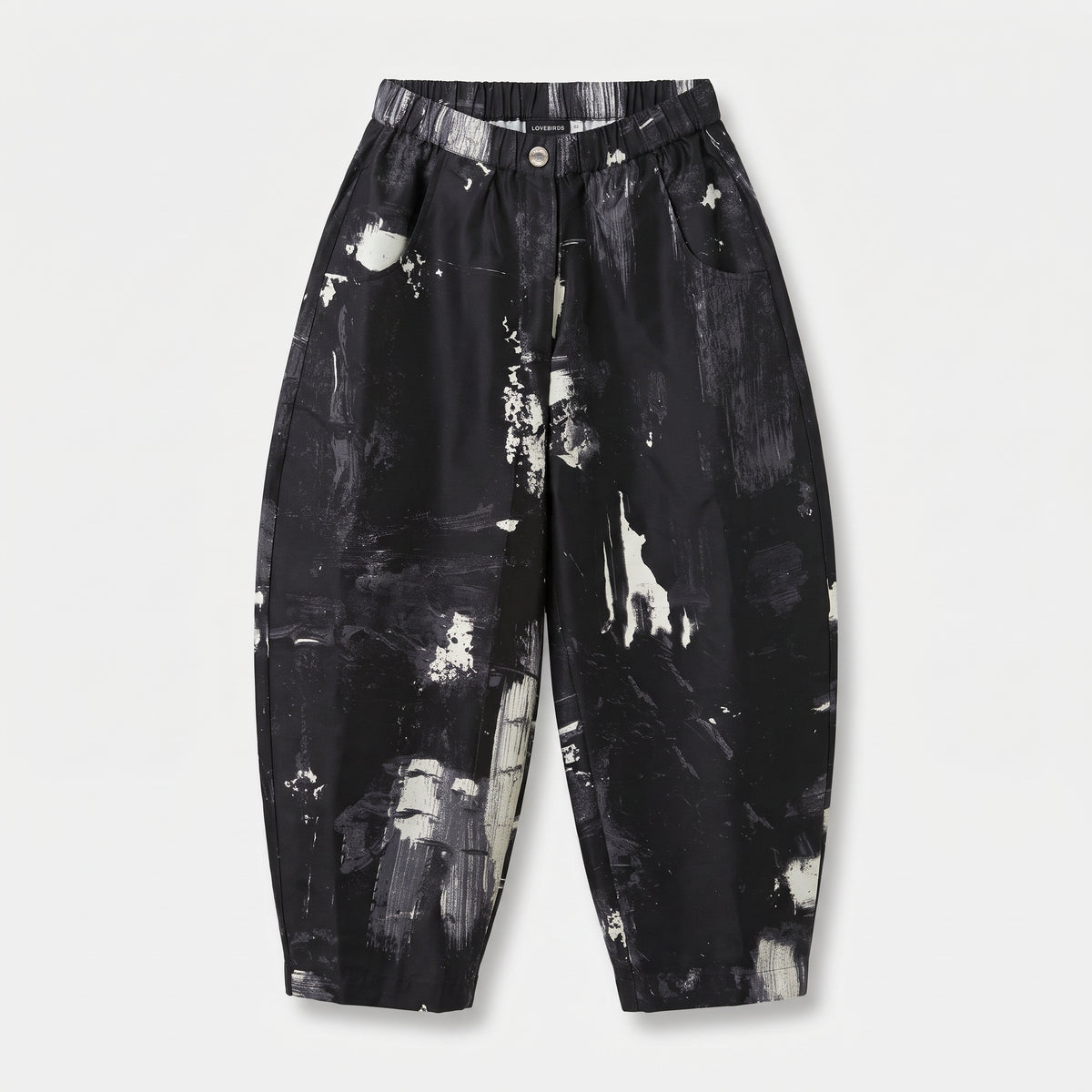 Abstract Print Tapered Trousers