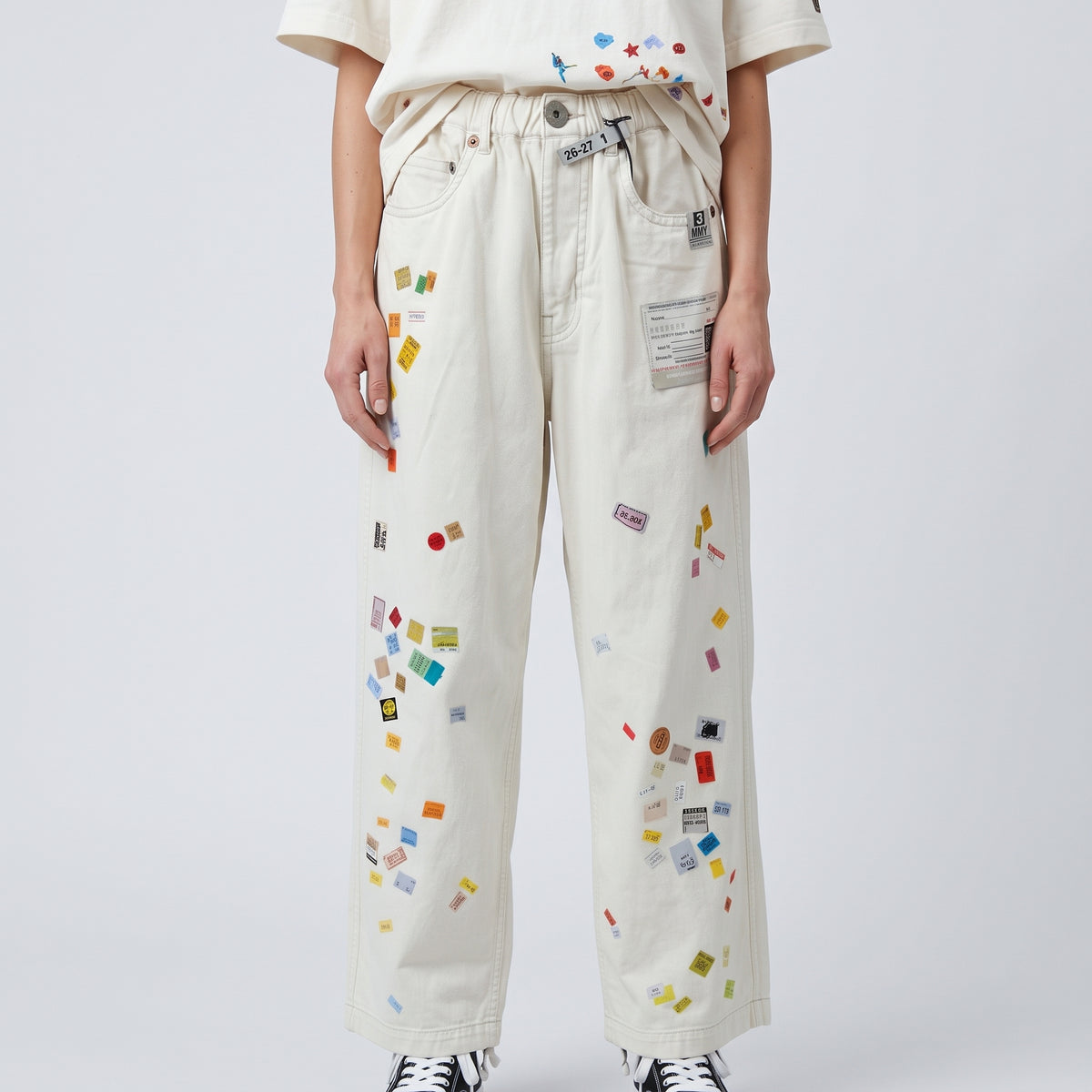 Eclectic Patchwork Canvas Trousers