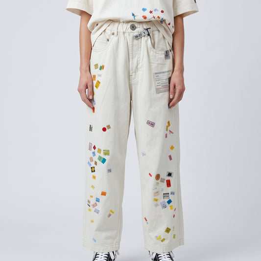 Eclectic Patchwork Canvas Trousers