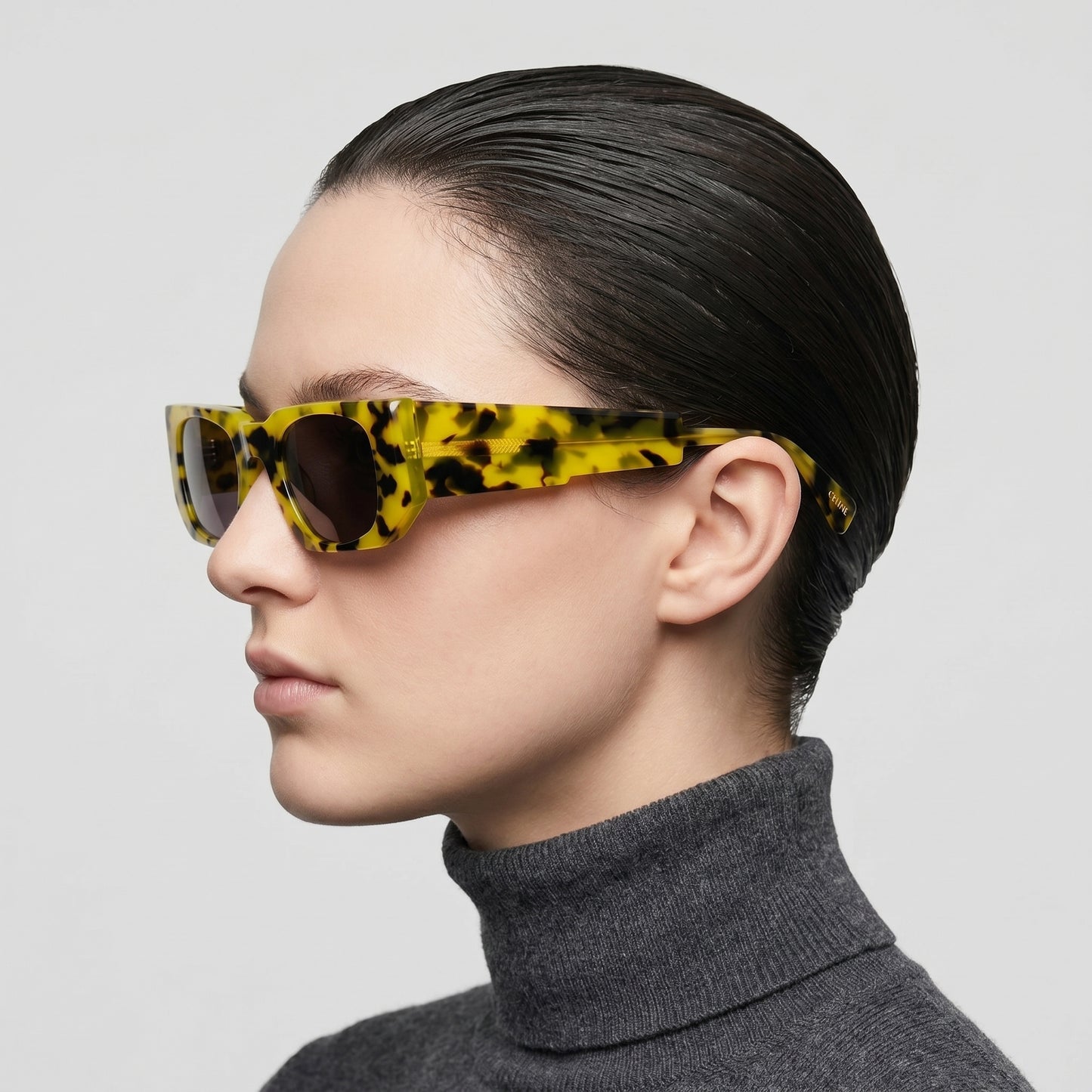 Bold Tortoiseshell Rectangular Sunglasses