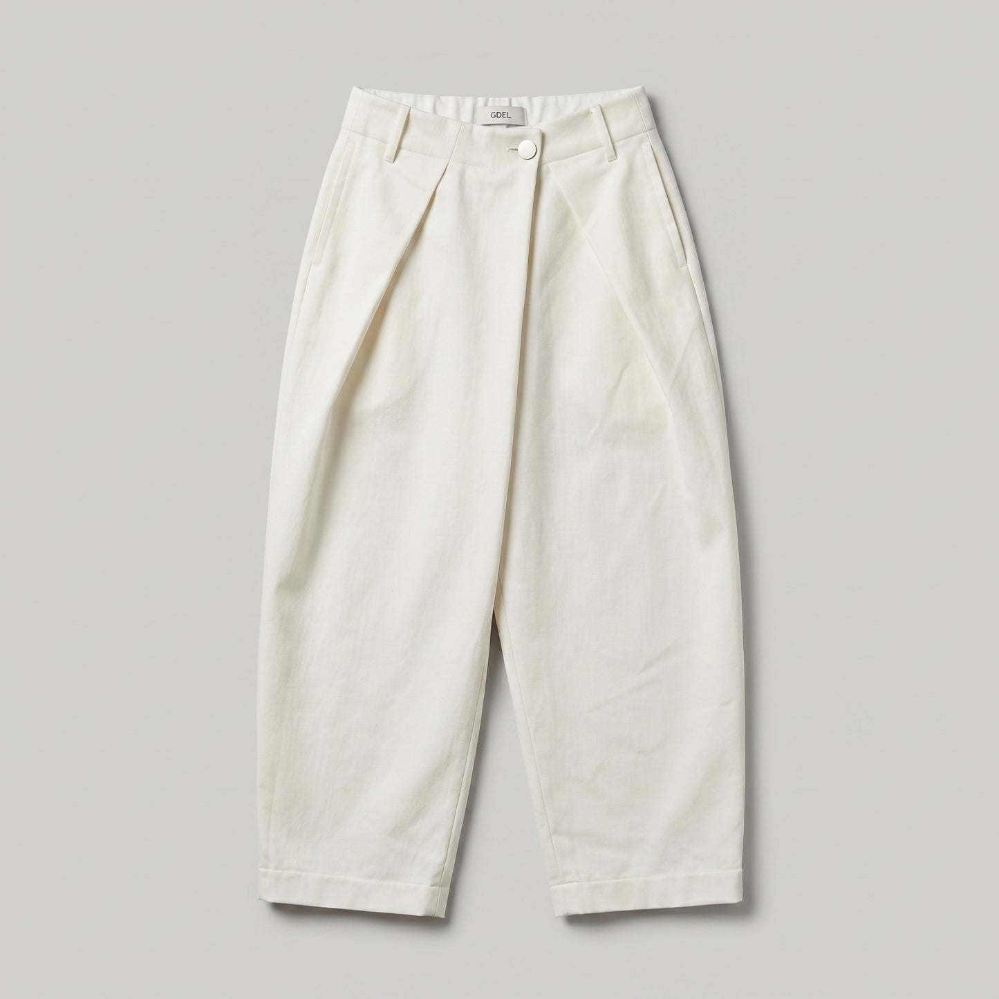 Tailored Off-White Pleated Trousers