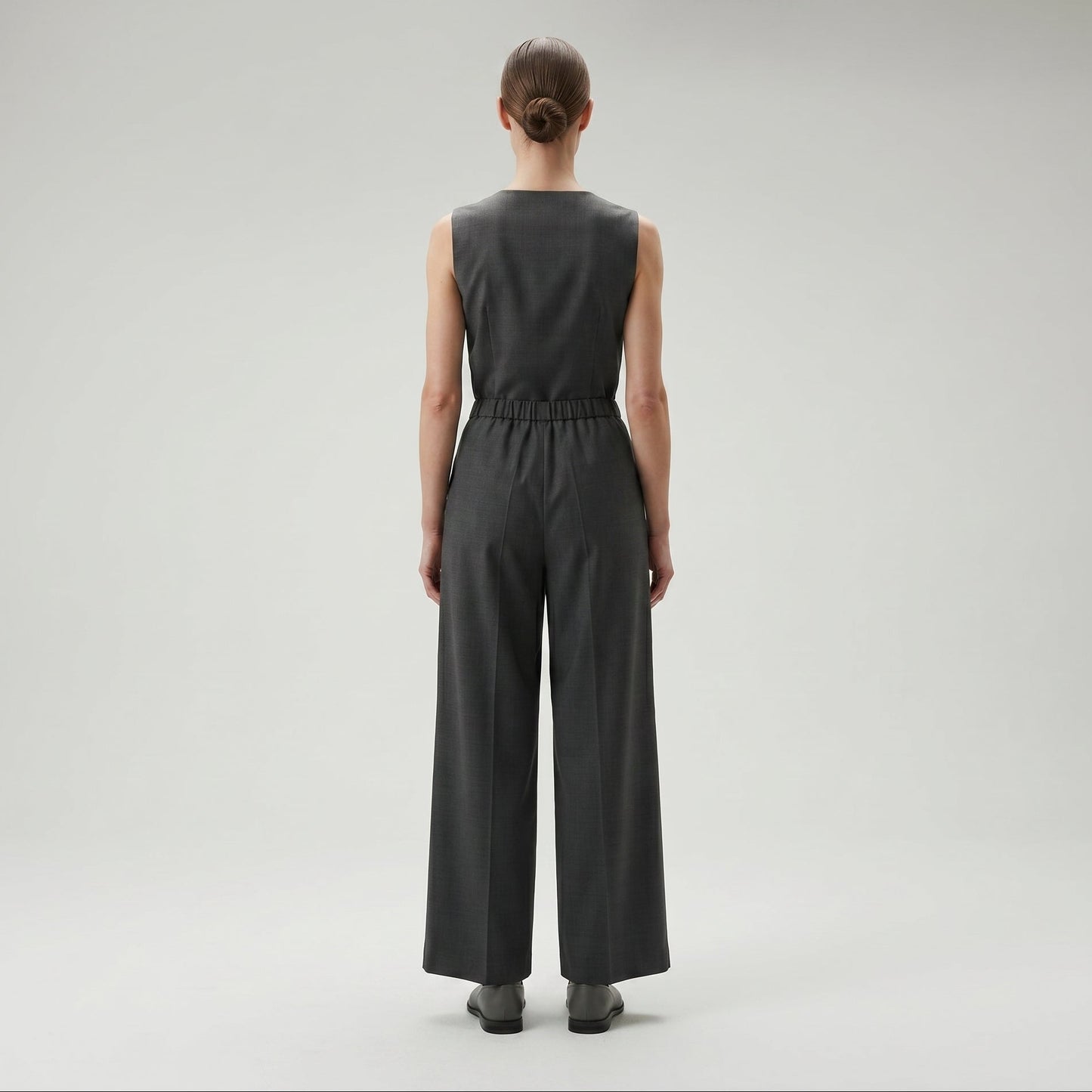 Tailored High-Waisted Wide Trousers