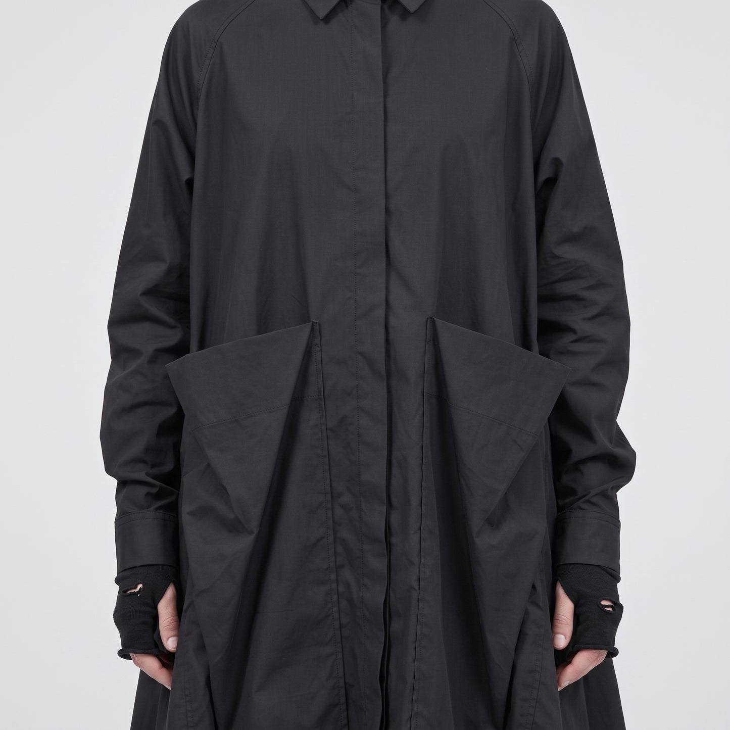 Oversized Utility Shirt Tunic
