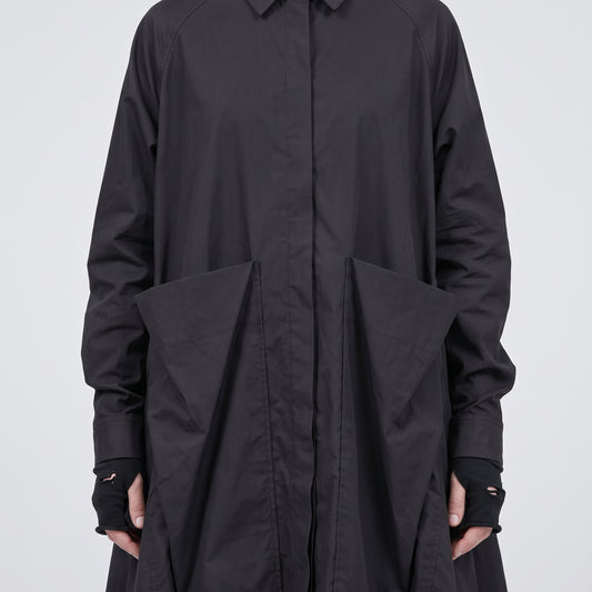Oversized Utility Shirt Tunic