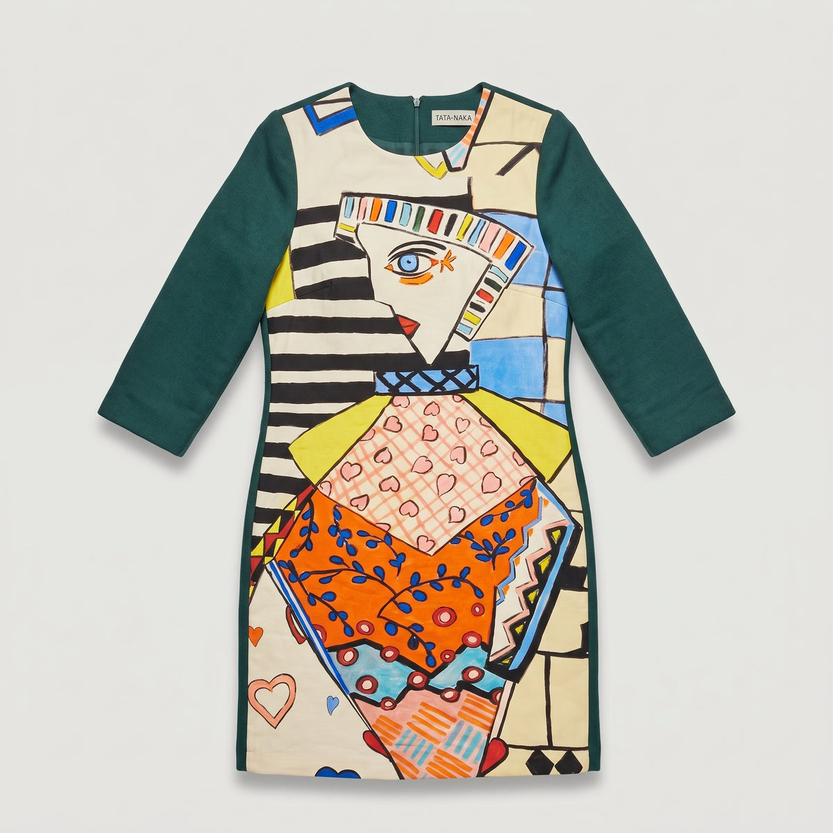 Abstract Graphic Print Shift Dress