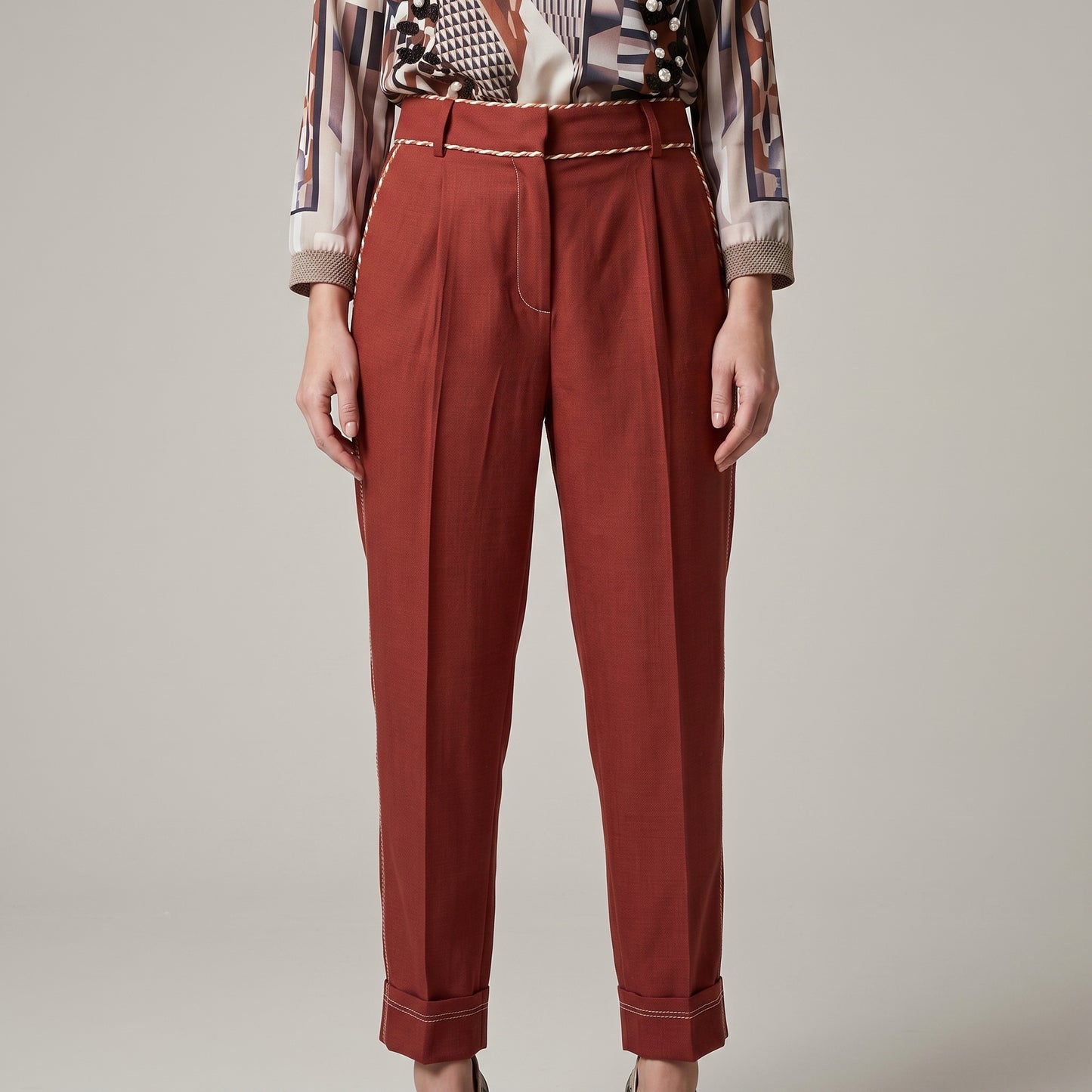 Tailored Terra Cotta Trousers