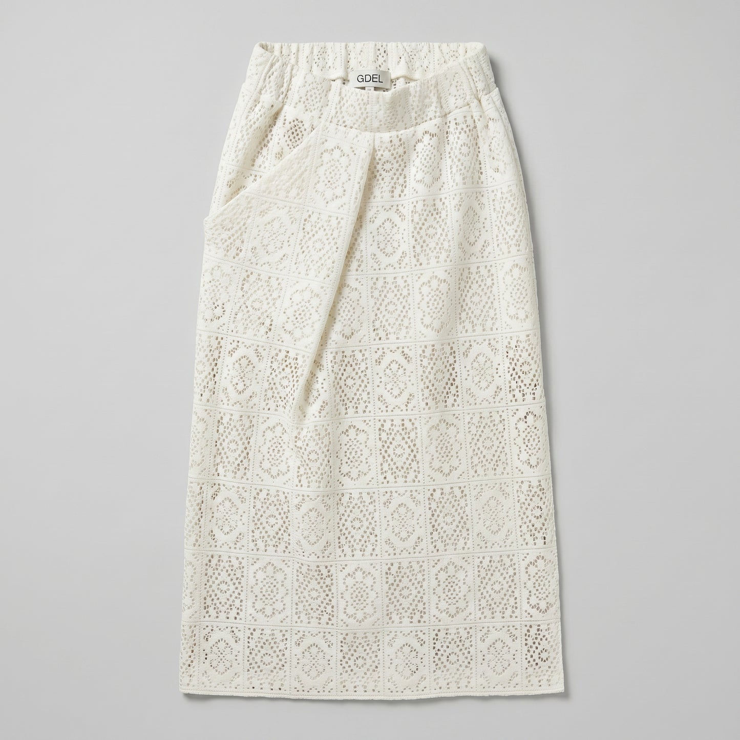 Elegant Crochet Midi Wrap Skirt