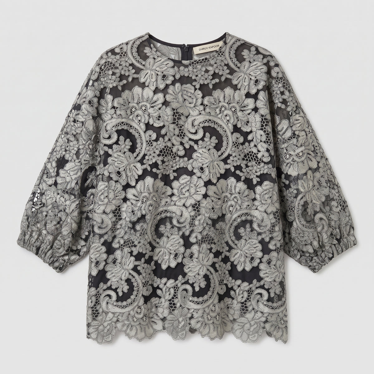 Floral Embroidered Lace Blouse