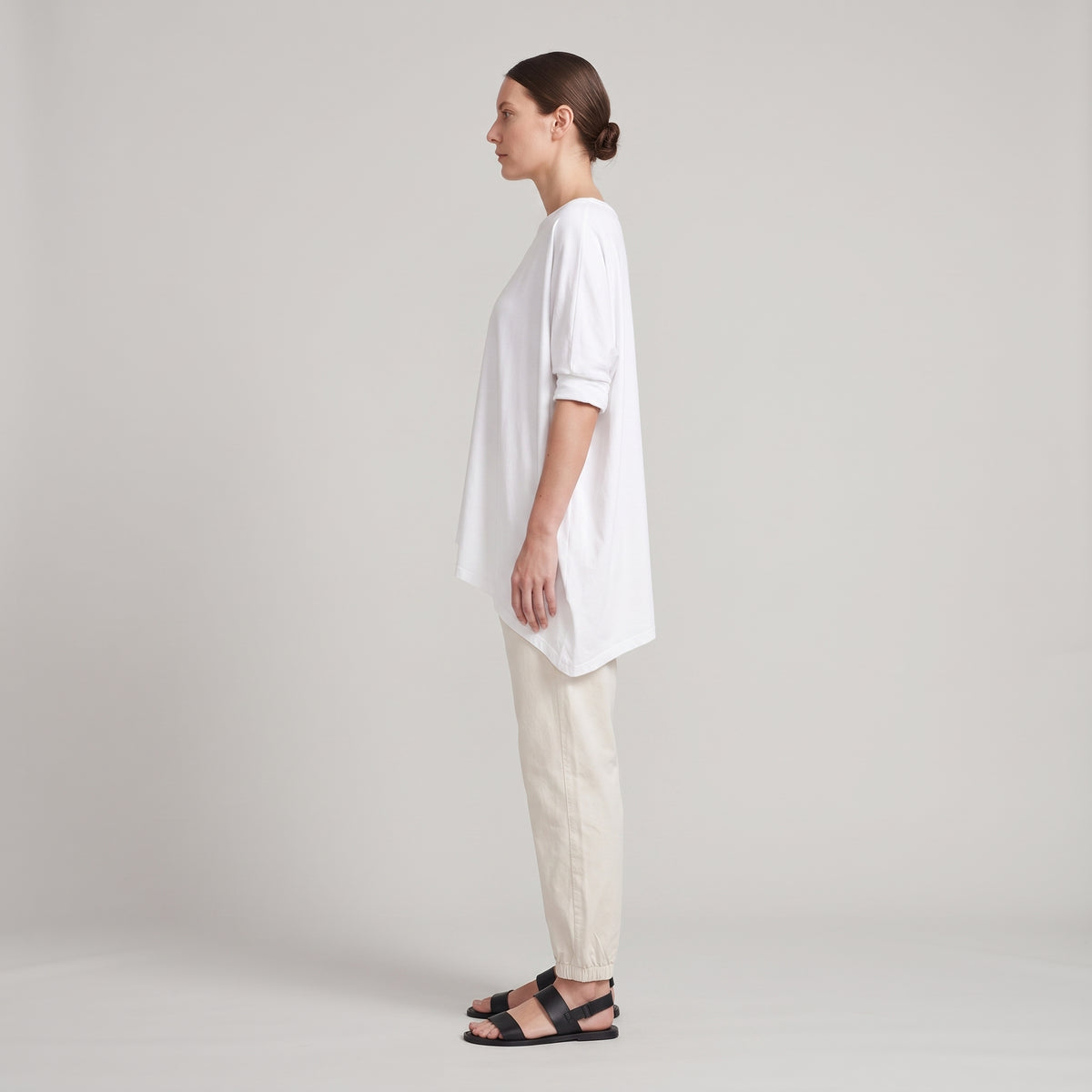 Minimalist Elastic Waist Jogger Trousers