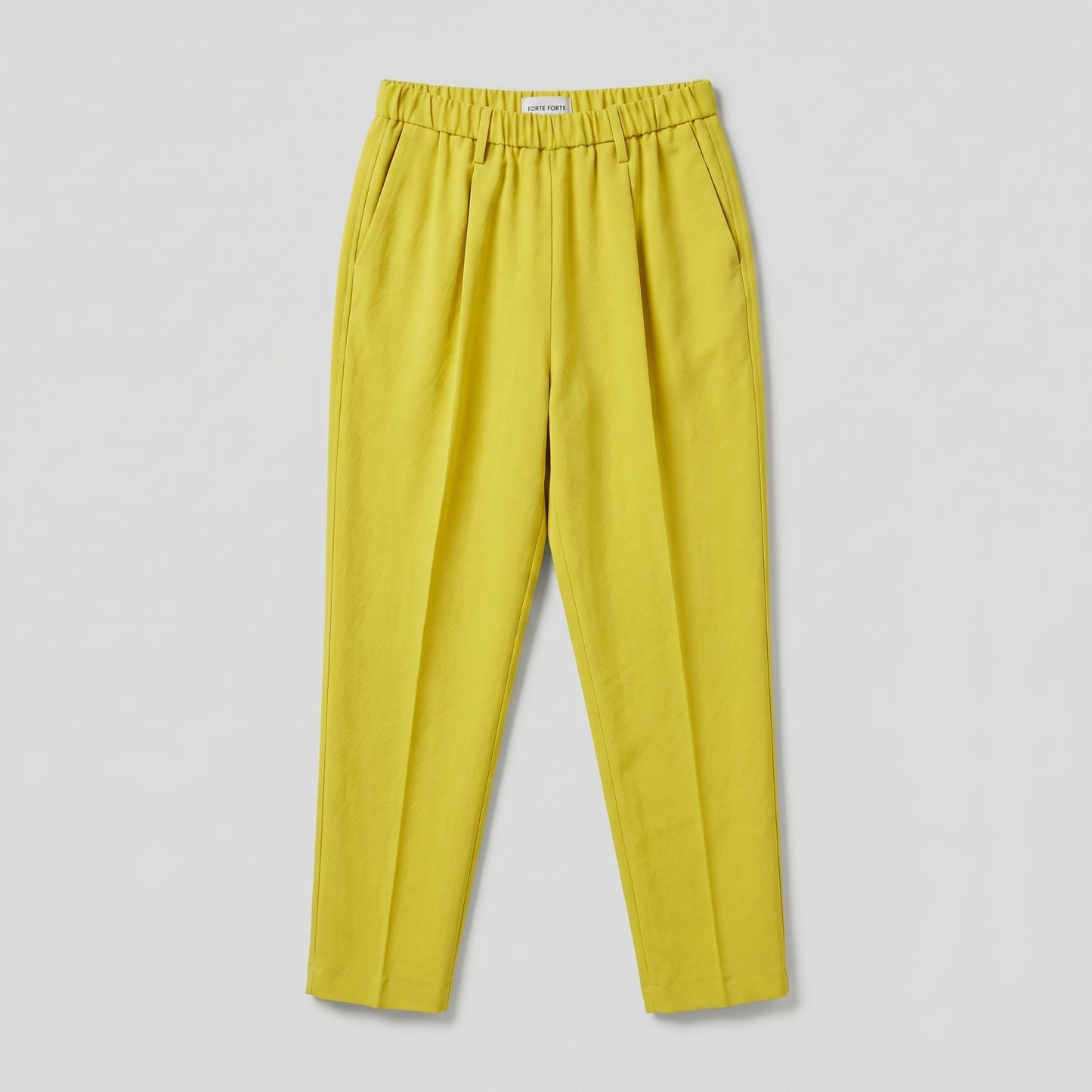 High Waisted Pleated Tapered Trousers