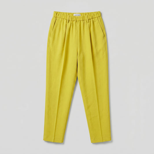High Waisted Pleated Tapered Trousers