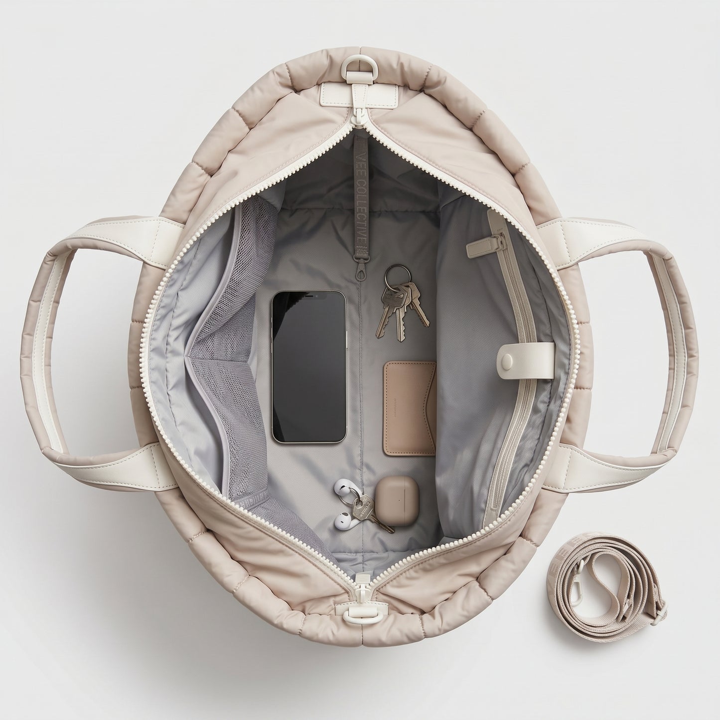 Quilted Puffer Tote Bag