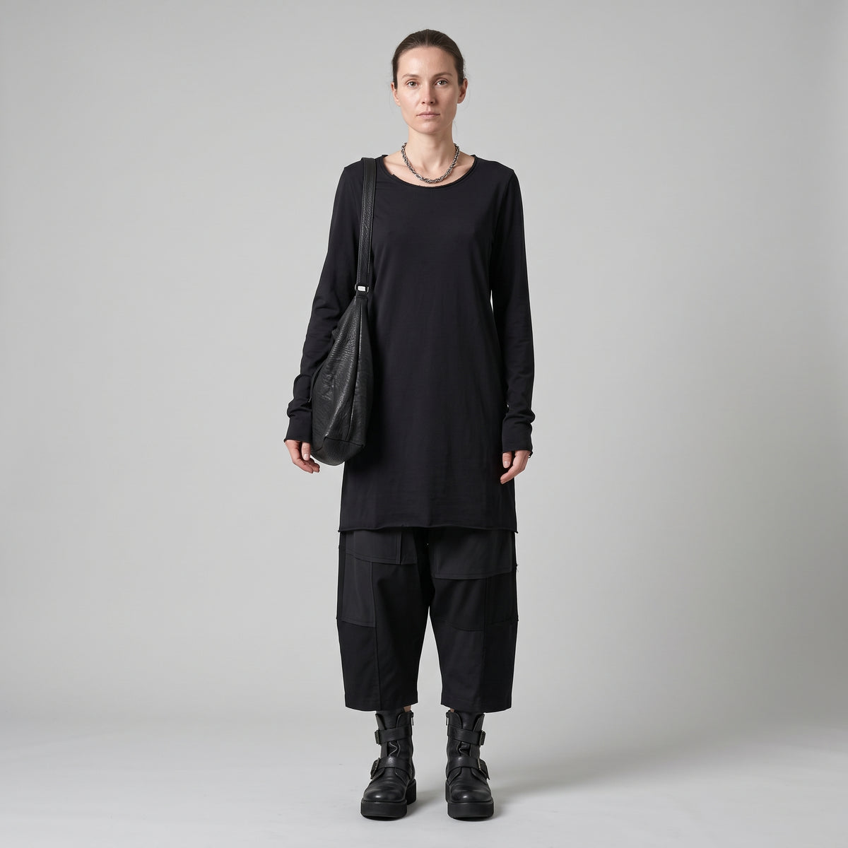 Essential Black Long Sleeve Dress