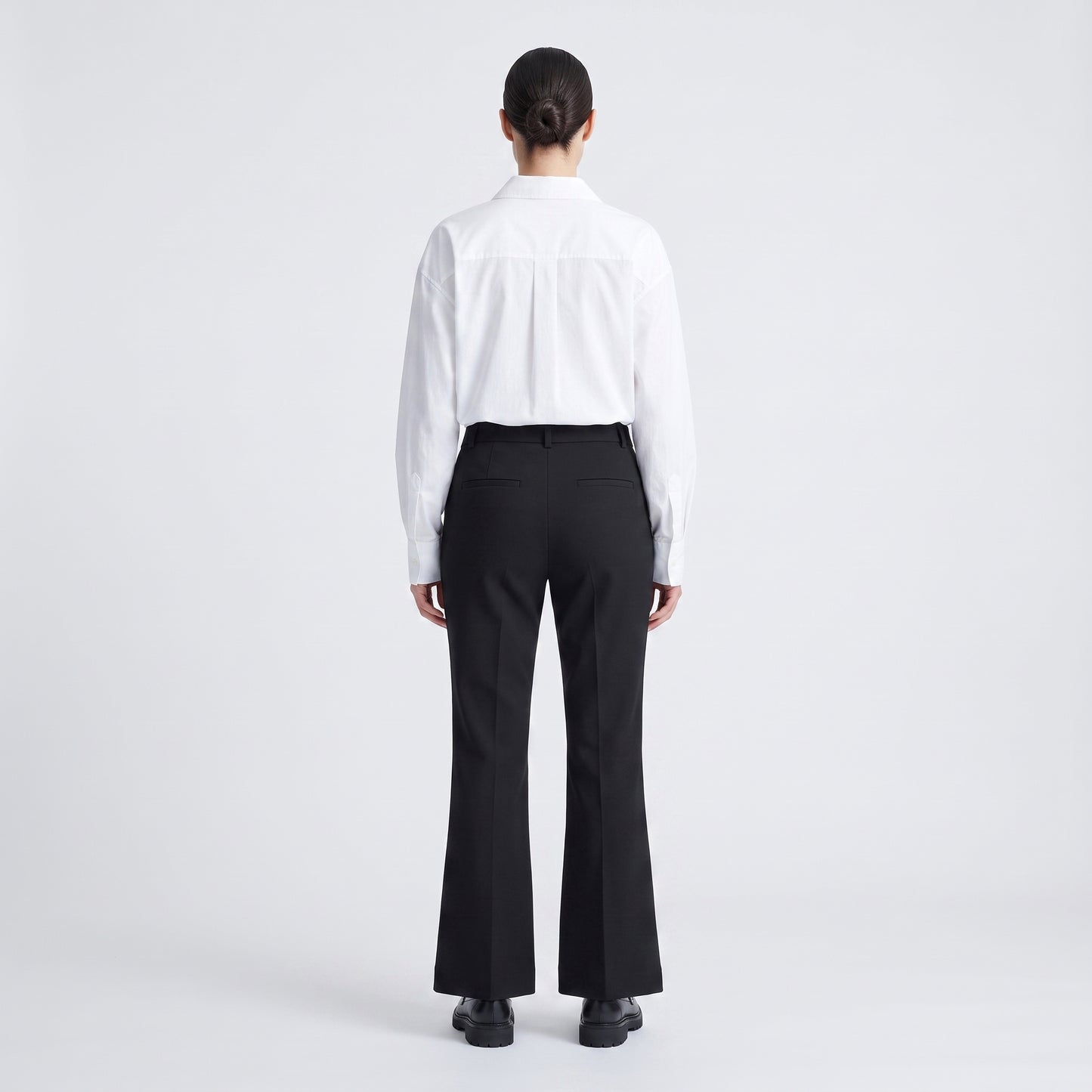 Tailored Flare Hem Trousers