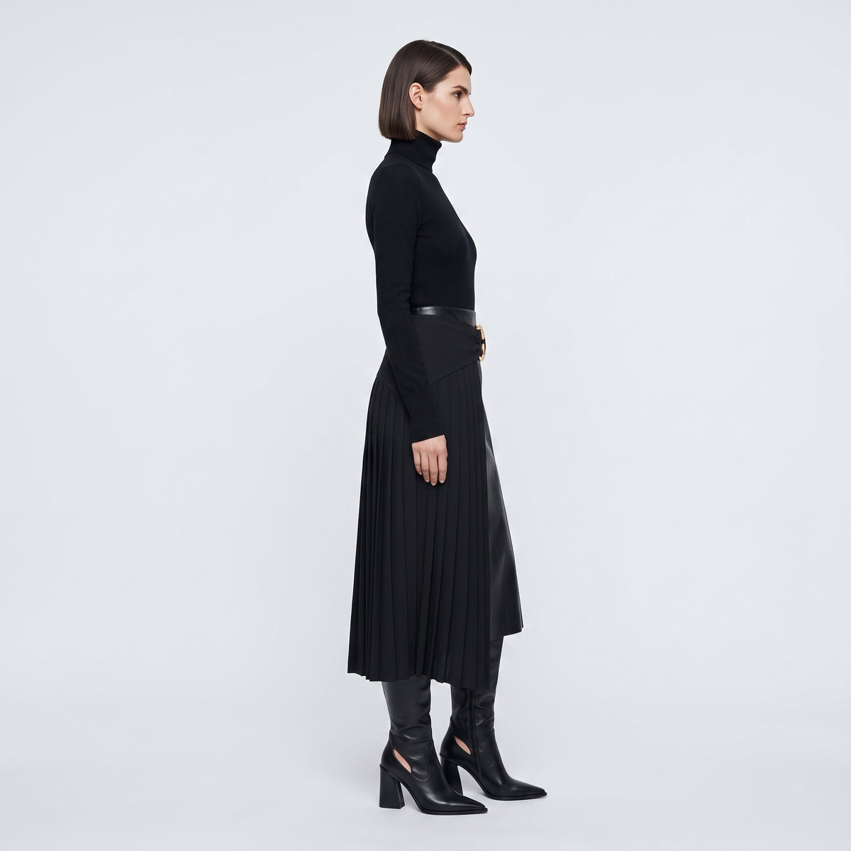Classic Essential Black Turtleneck