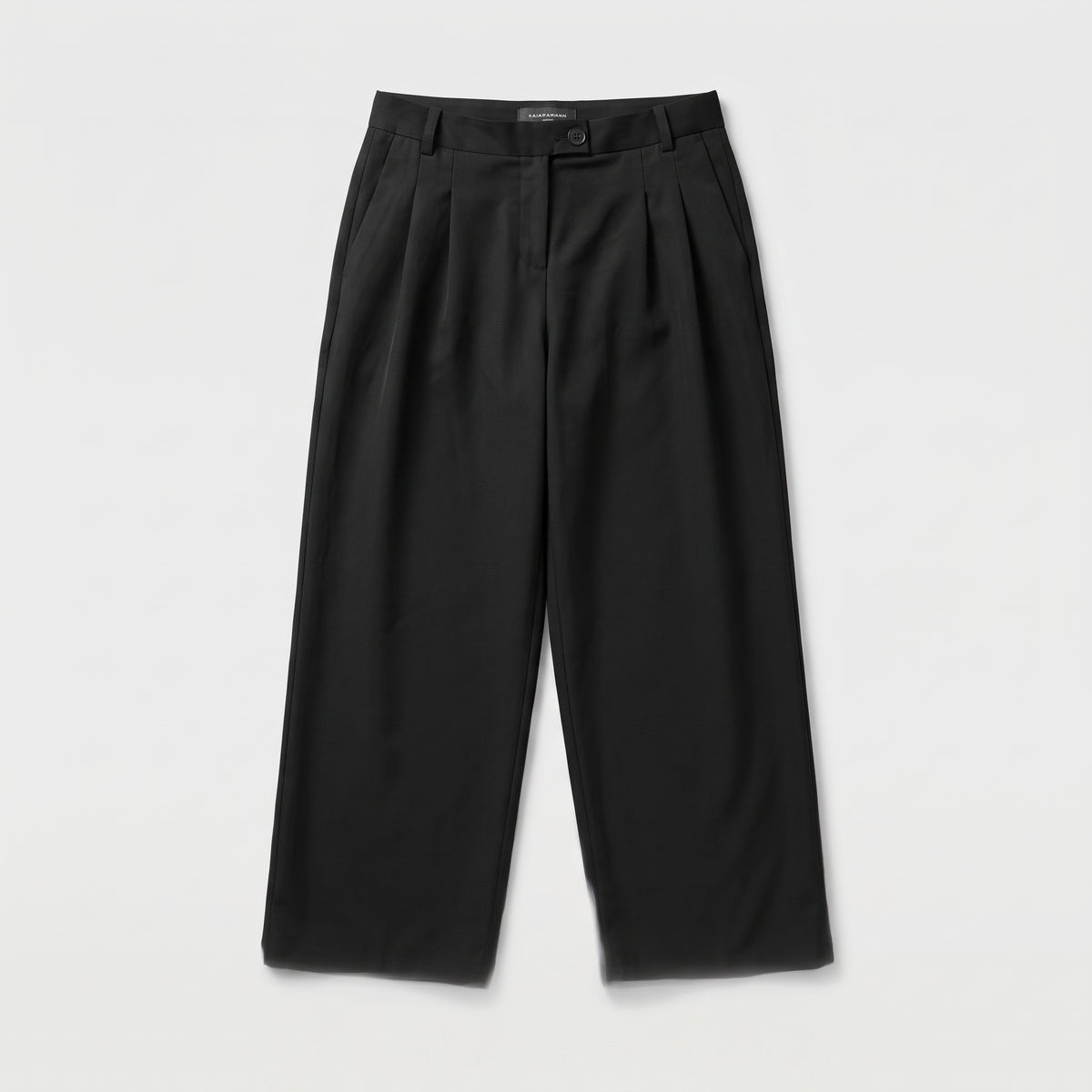 Tailored Black Pleated Trousers