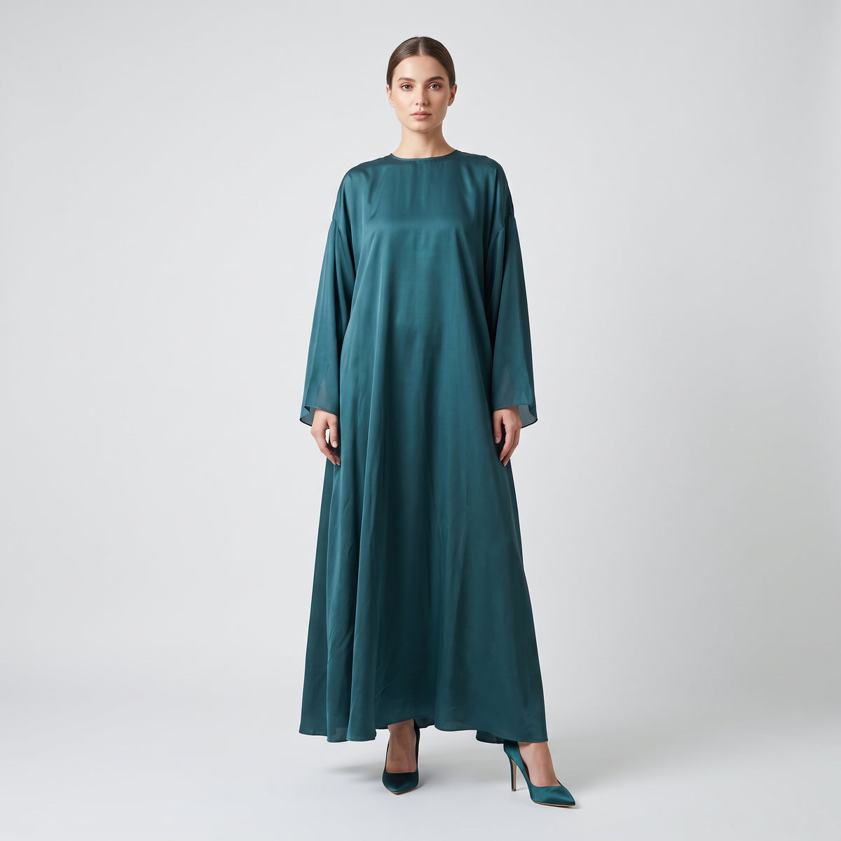 Satin Midi Relaxed Dress
