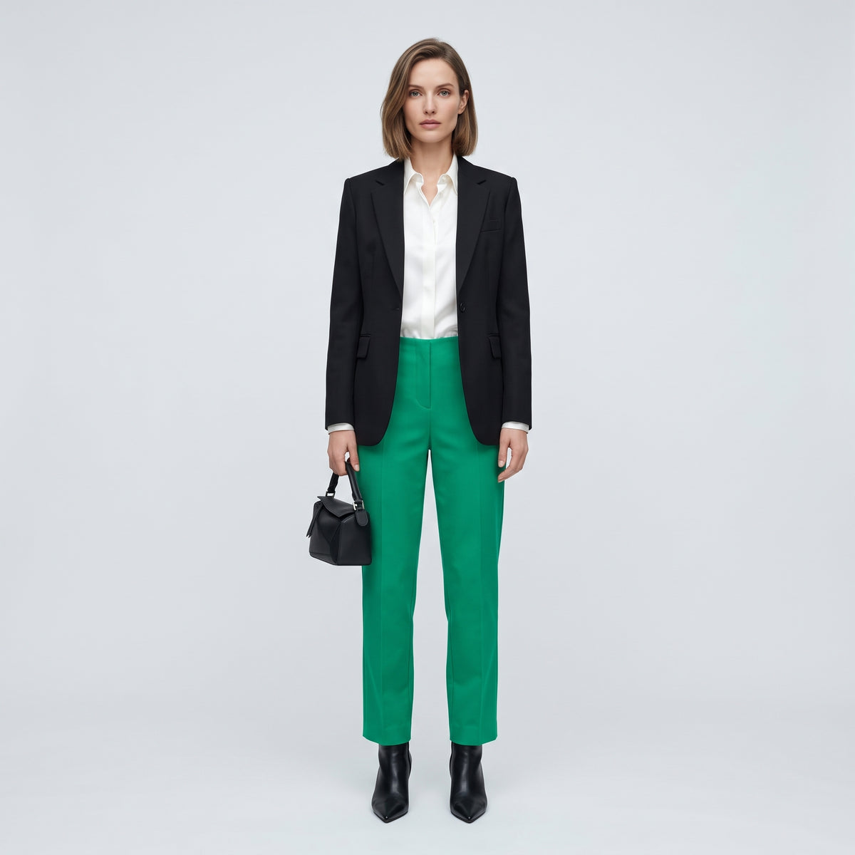 Vibrant Emerald Tailored Trousers