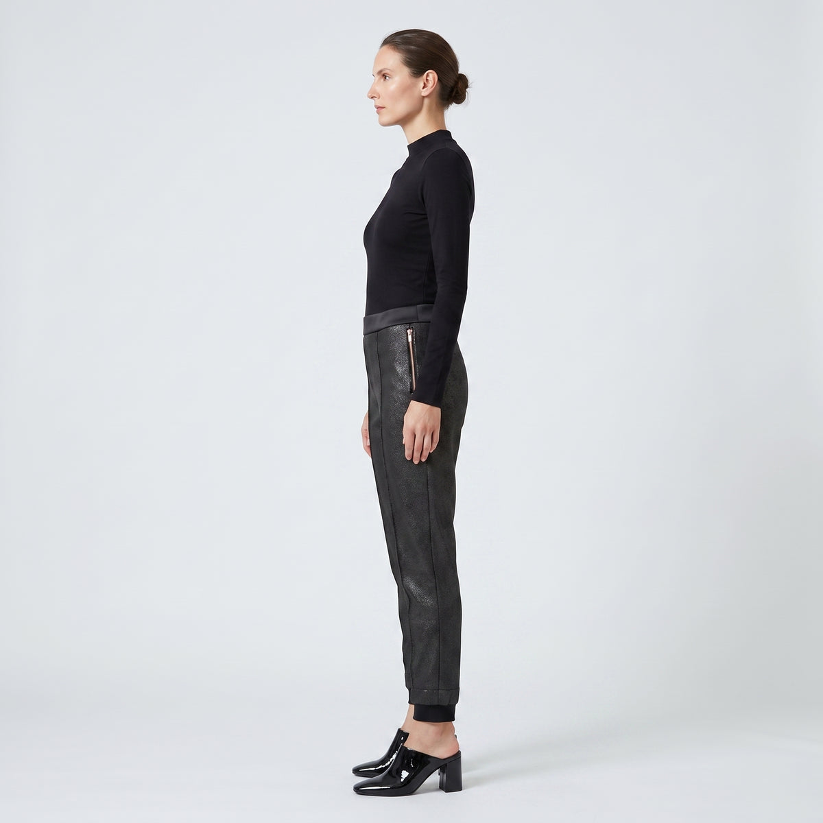 Metallic Slim Fit Trousers