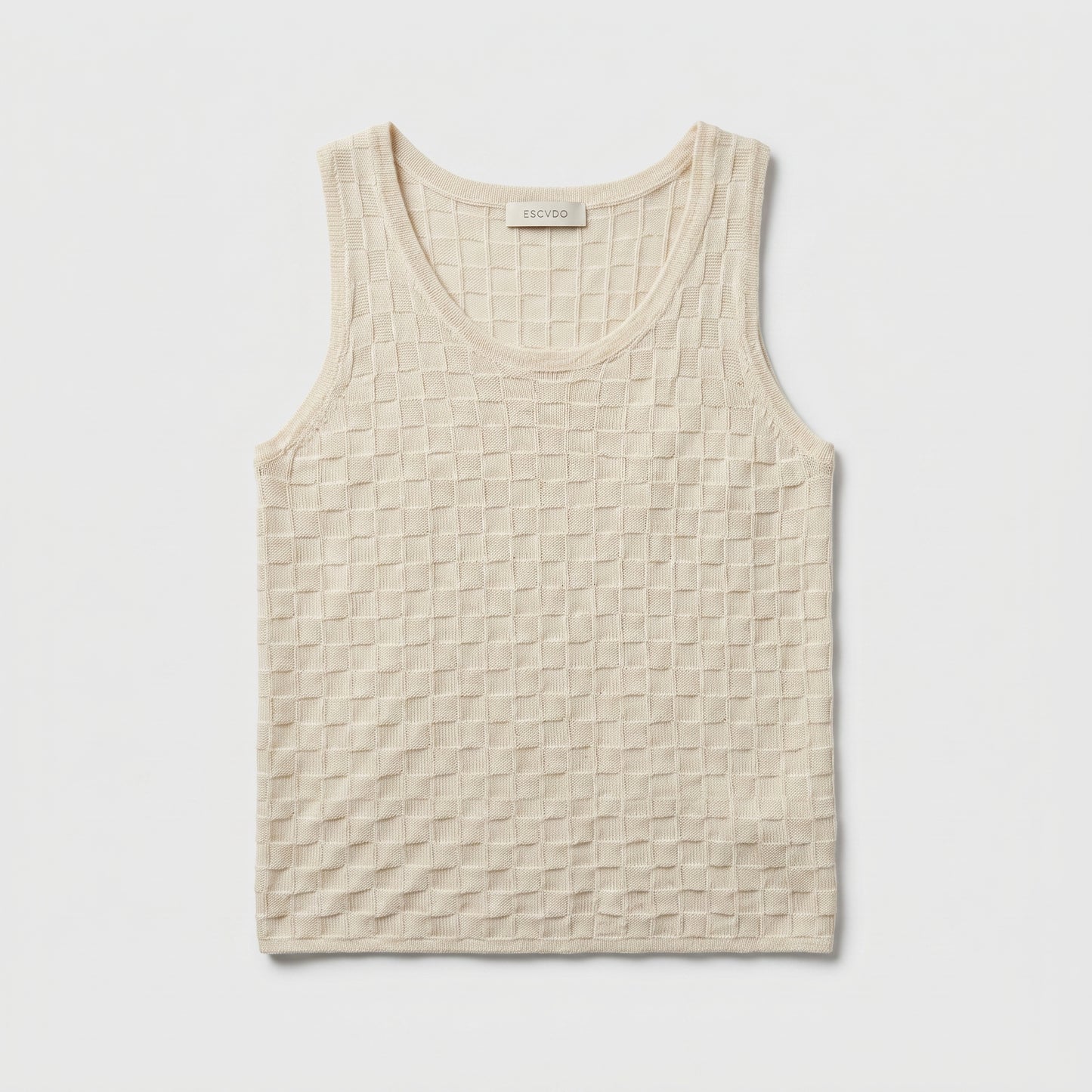 Textured Knit Sleeveless Top