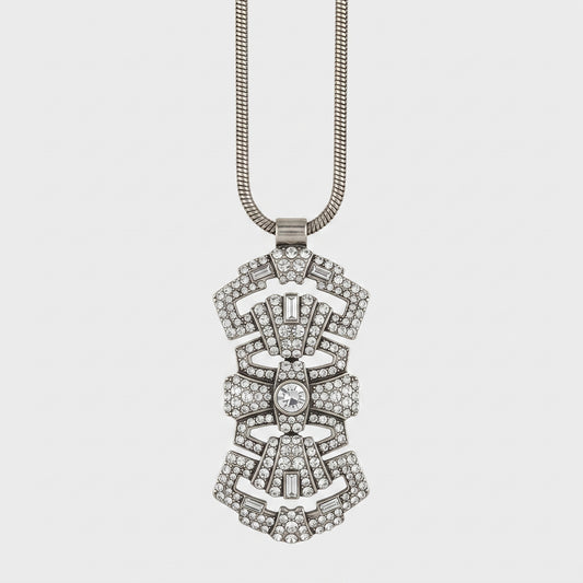 Art Deco Crystal Statement Necklace
