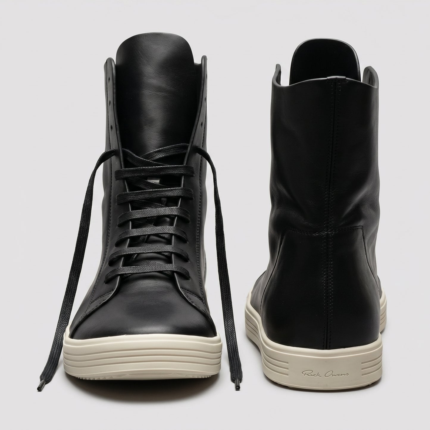 Premium Leather High Top Sneakers
