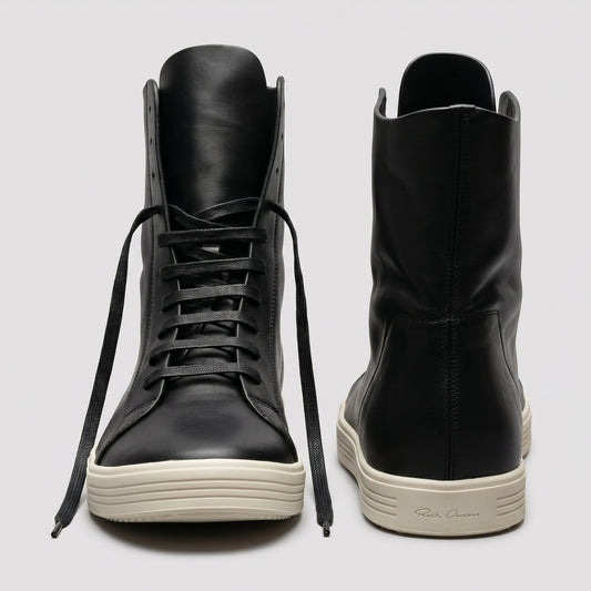 Premium Leather High Top Sneakers