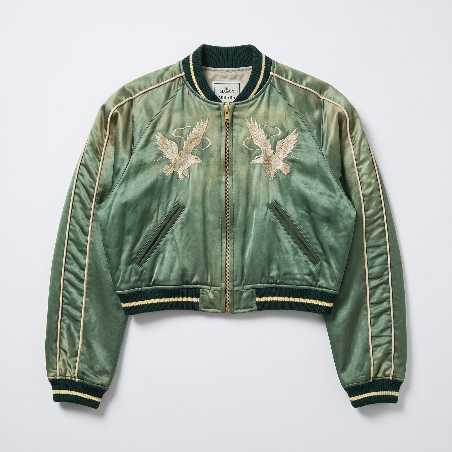 Embroidered Satin Souvenir Jacket