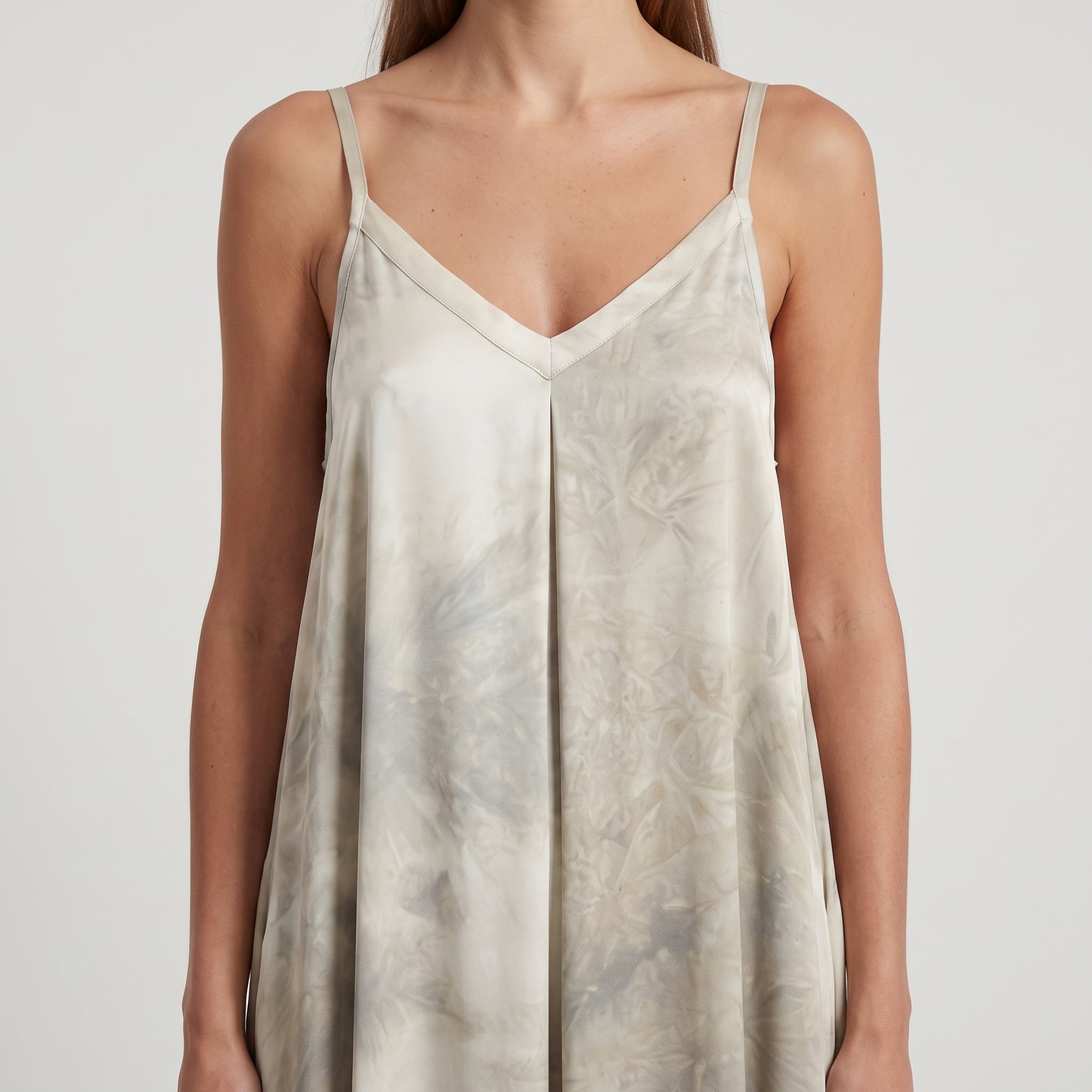 Abstract Print Maxi Slip Dress