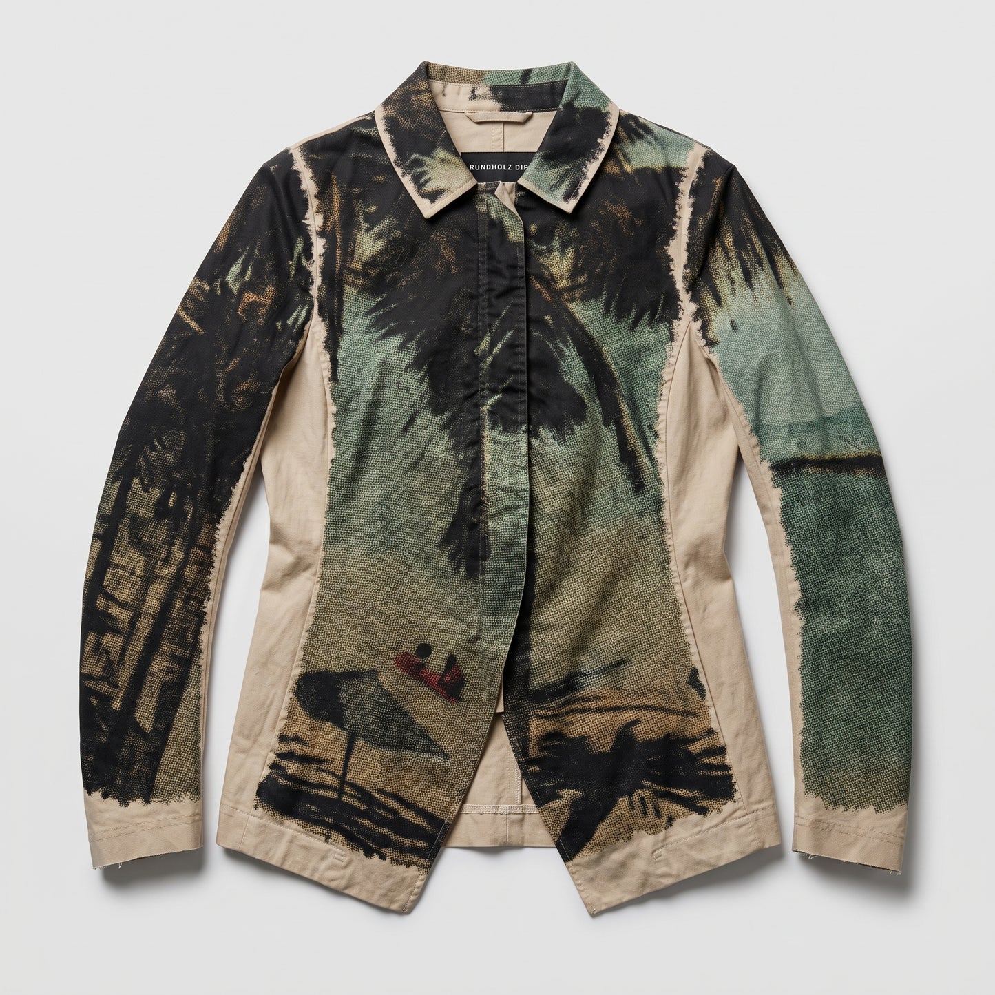 Abstract Print Structured Jacket