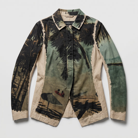 Abstract Print Structured Jacket