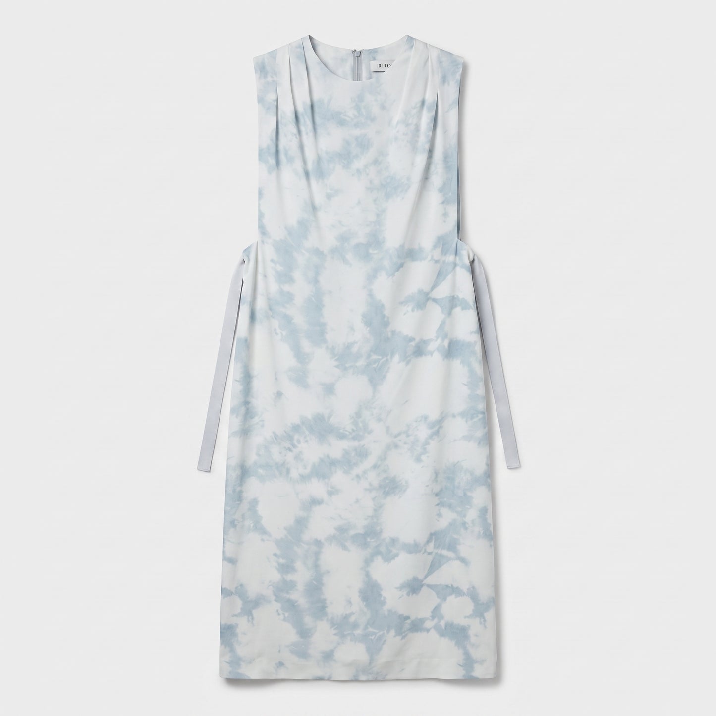 Tie-Dye Structured Midi Dress