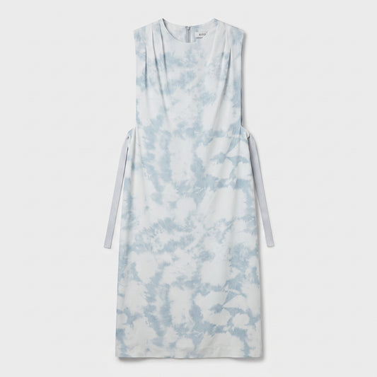 Tie-Dye Structured Midi Dress