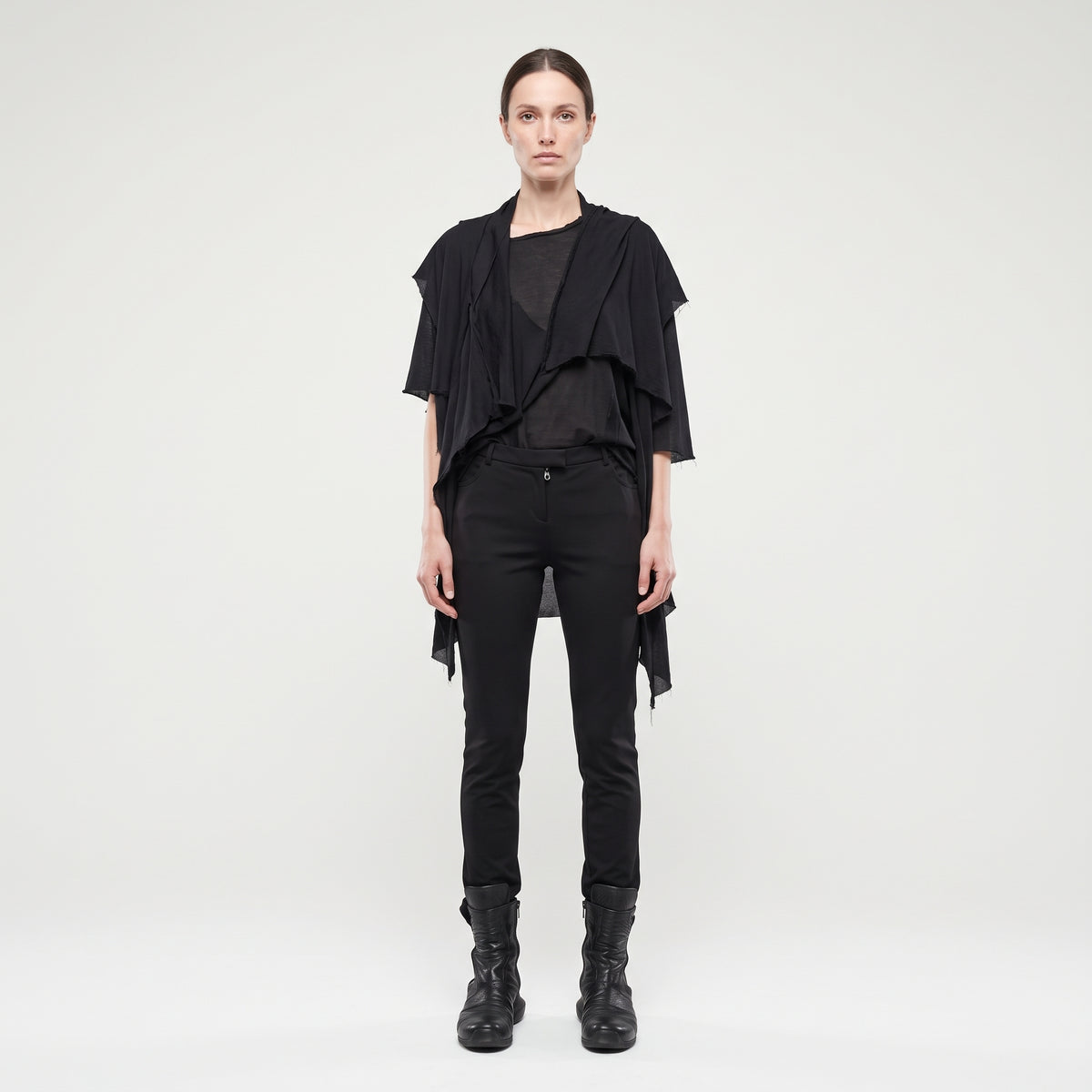 Tailored Black Slim Trousers