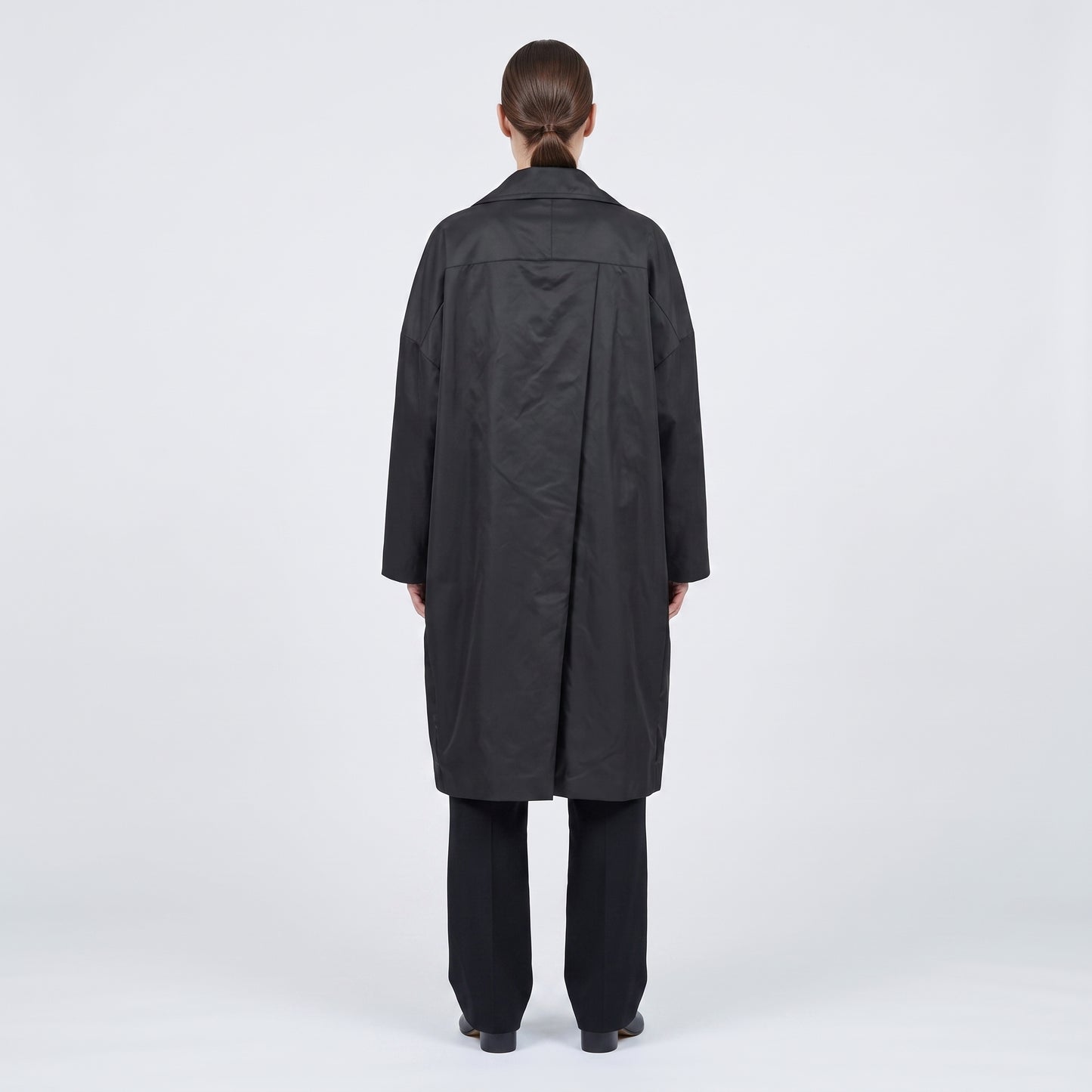 Structured Oversized Asymmetric Trench Coat