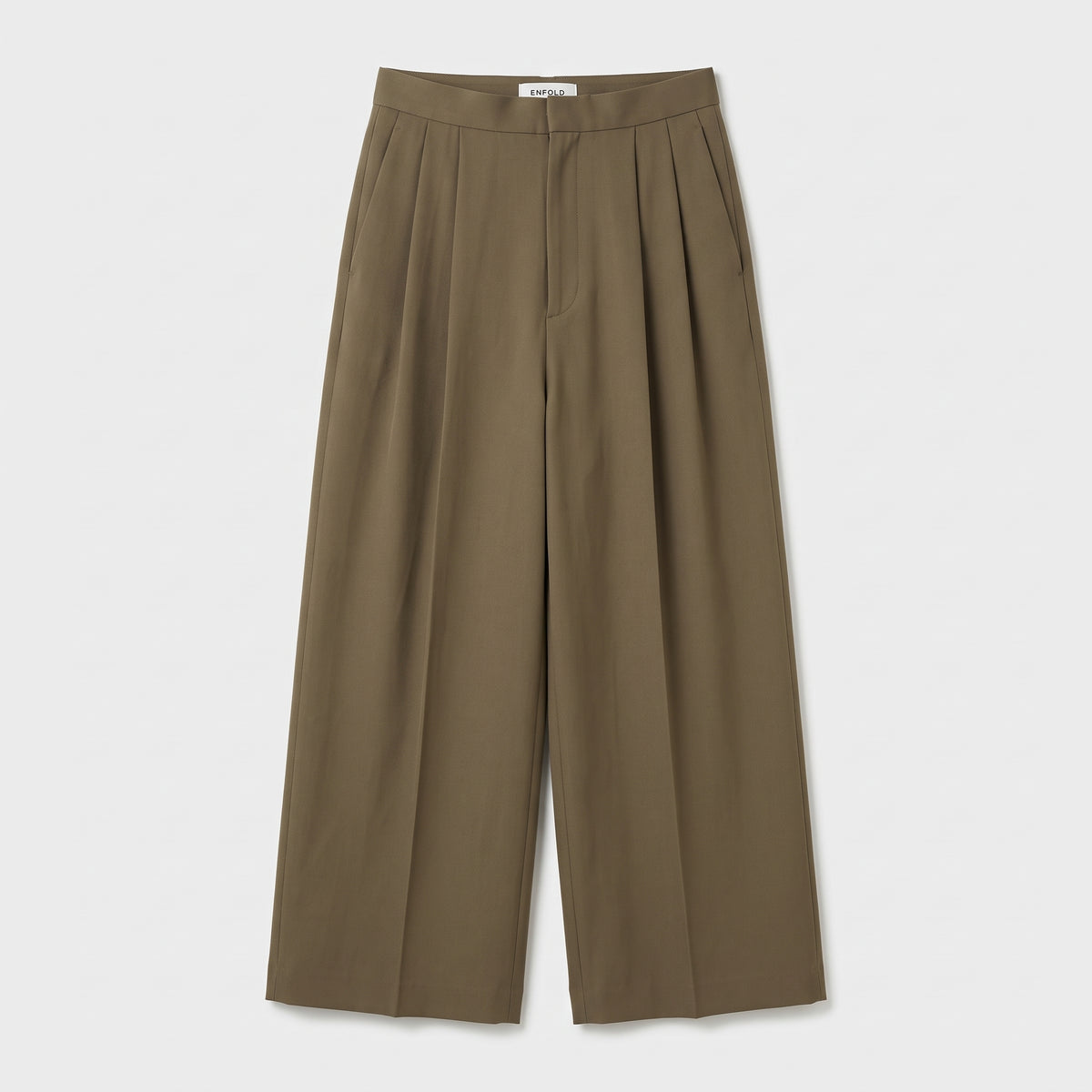 Tailored Wide Leg Pleated Trousers