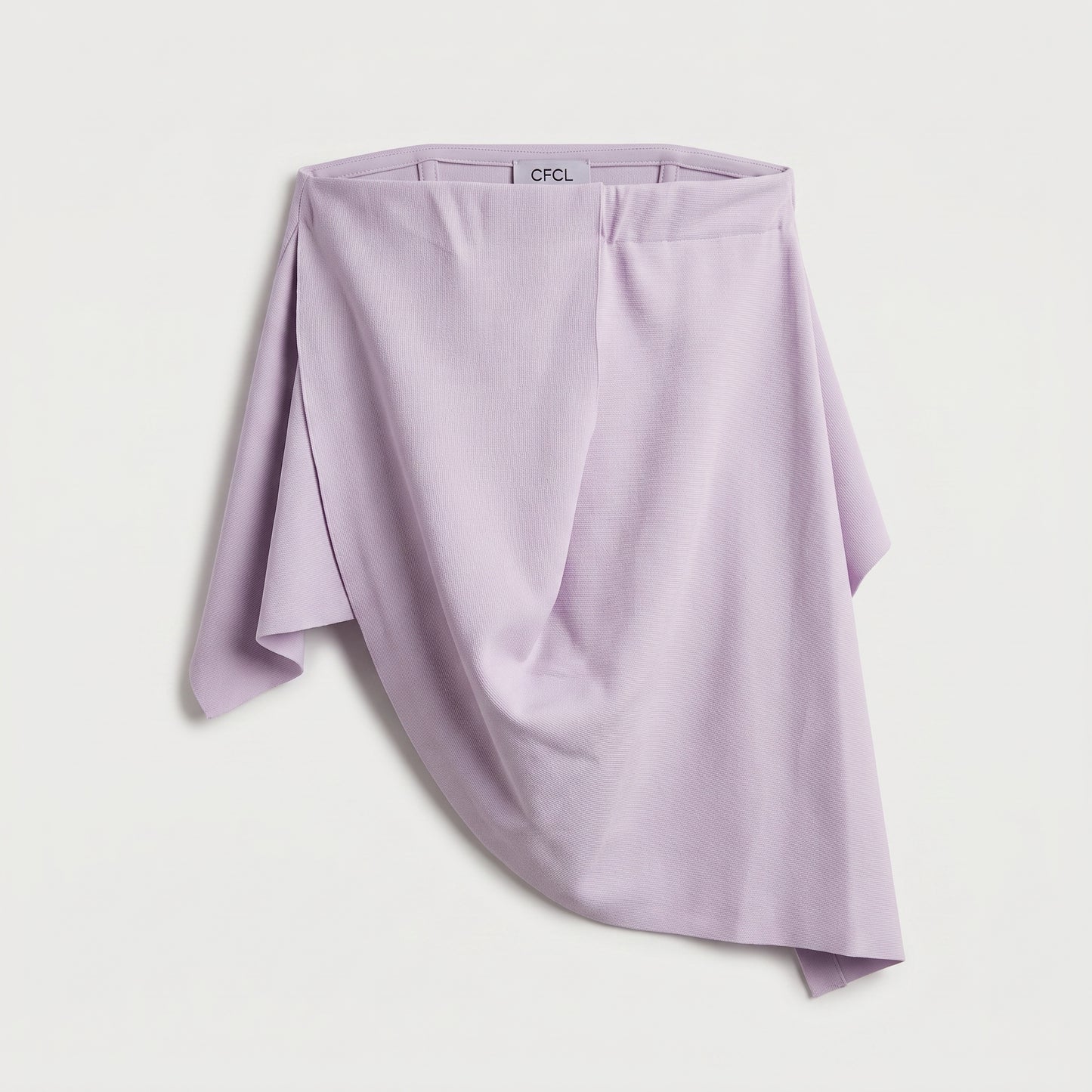 Asymmetric Lavender Sculptural Top