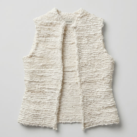 Artisanal Textured Knit Vest