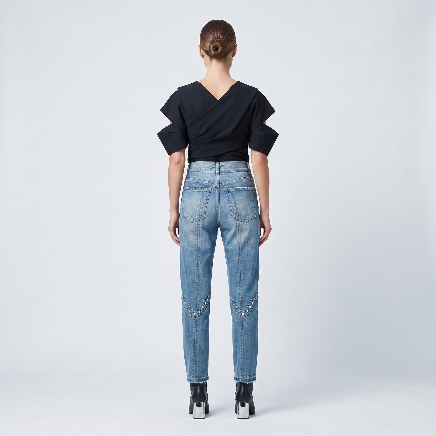 Embellished Slim Fit Denim Jeans
