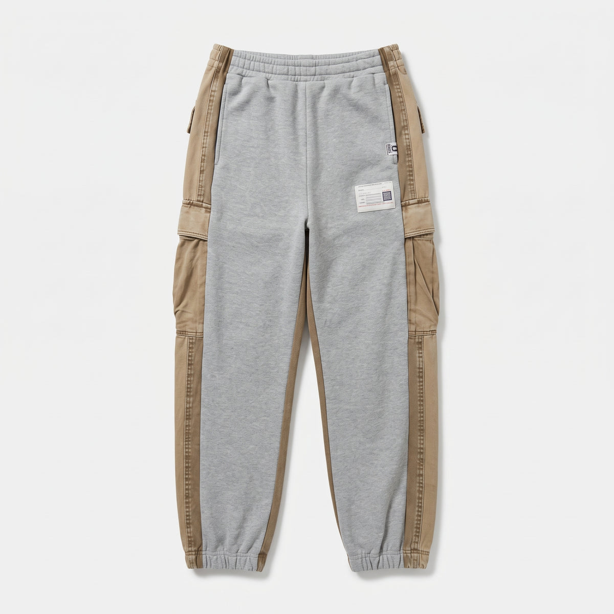 Panelled Cotton Cargo Sweatpants