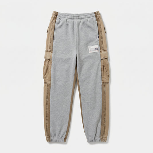 Panelled Cotton Cargo Sweatpants