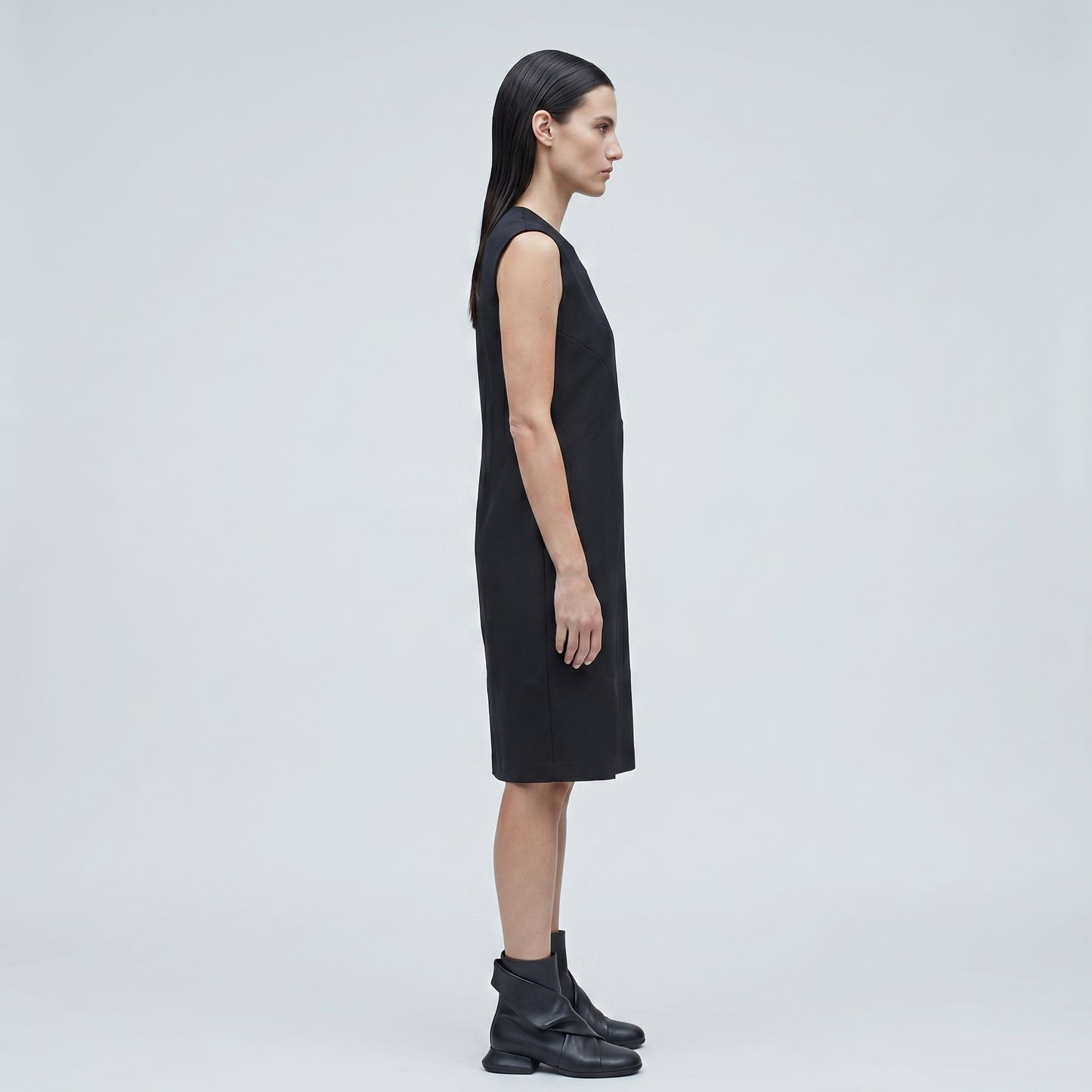 Sleeveless Geometric Shift Dress